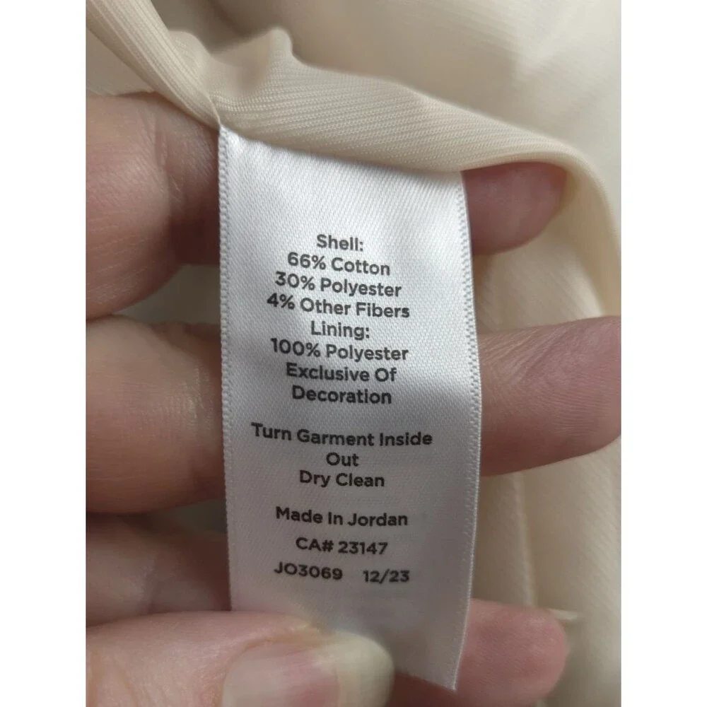 Talbots Tweed Jacket Blazer 16 Multicolor Plaid Gold Button Crop Long Sleeve - Picture 8 of 9